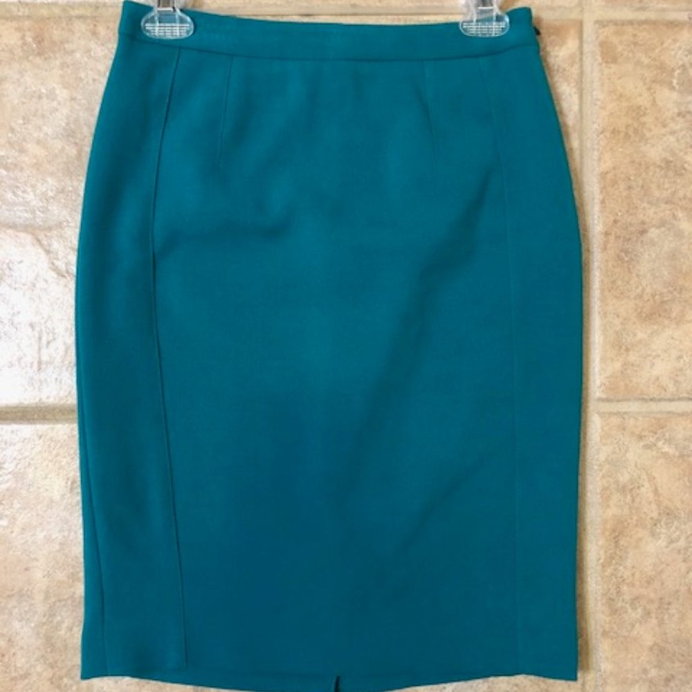 THE LIMITED Teal Pencil Skirt Size 0